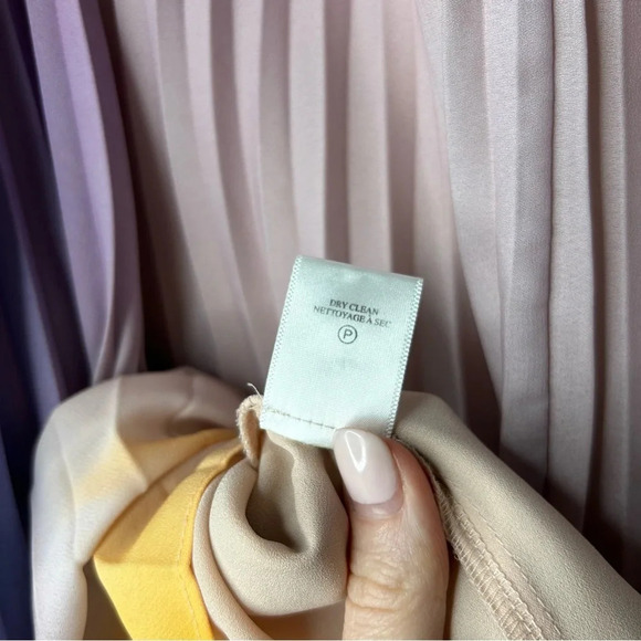 A.L.C. Sonali Ombré Midi Skirt Pleated Pastel‎ Women’s XL 14 Taylor Swift Lover - Picture 12 of 14